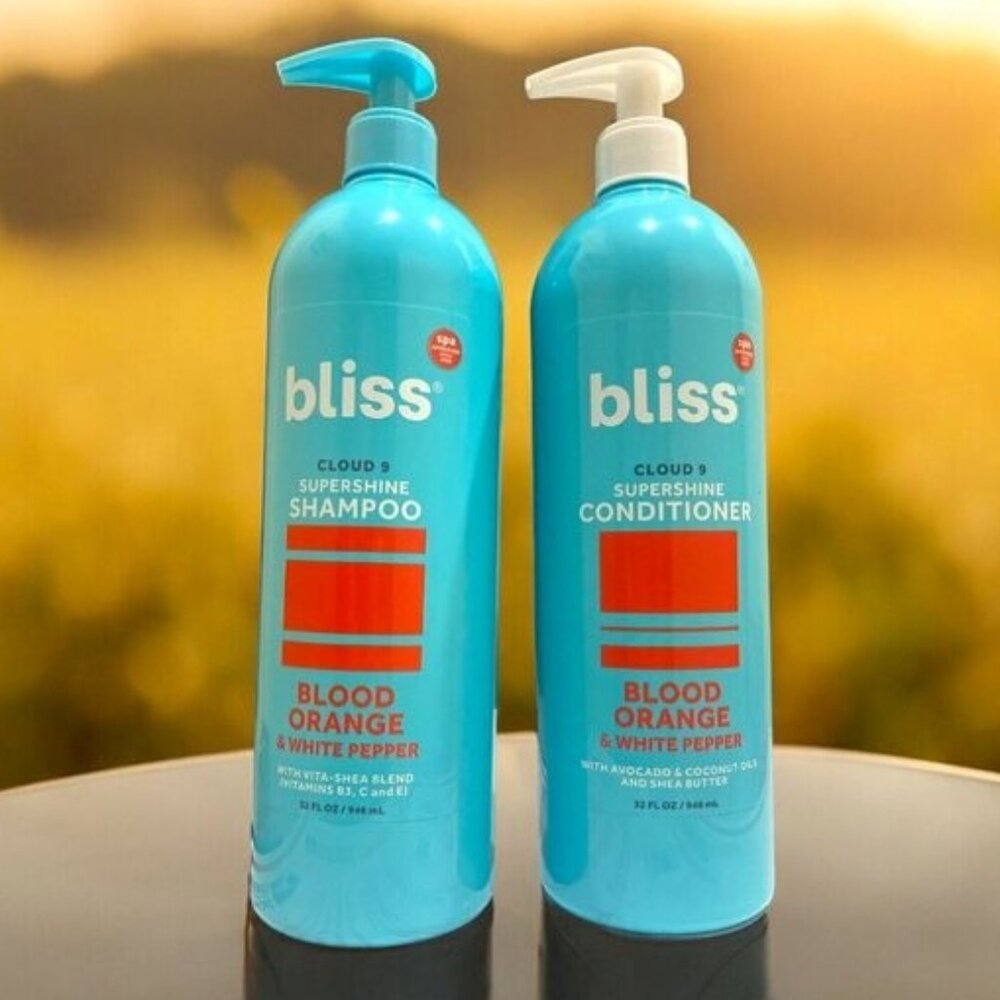 Bliss Cloud 9 Sunshine Blood Orange & White Pepper Shampoo & Conditioner - New